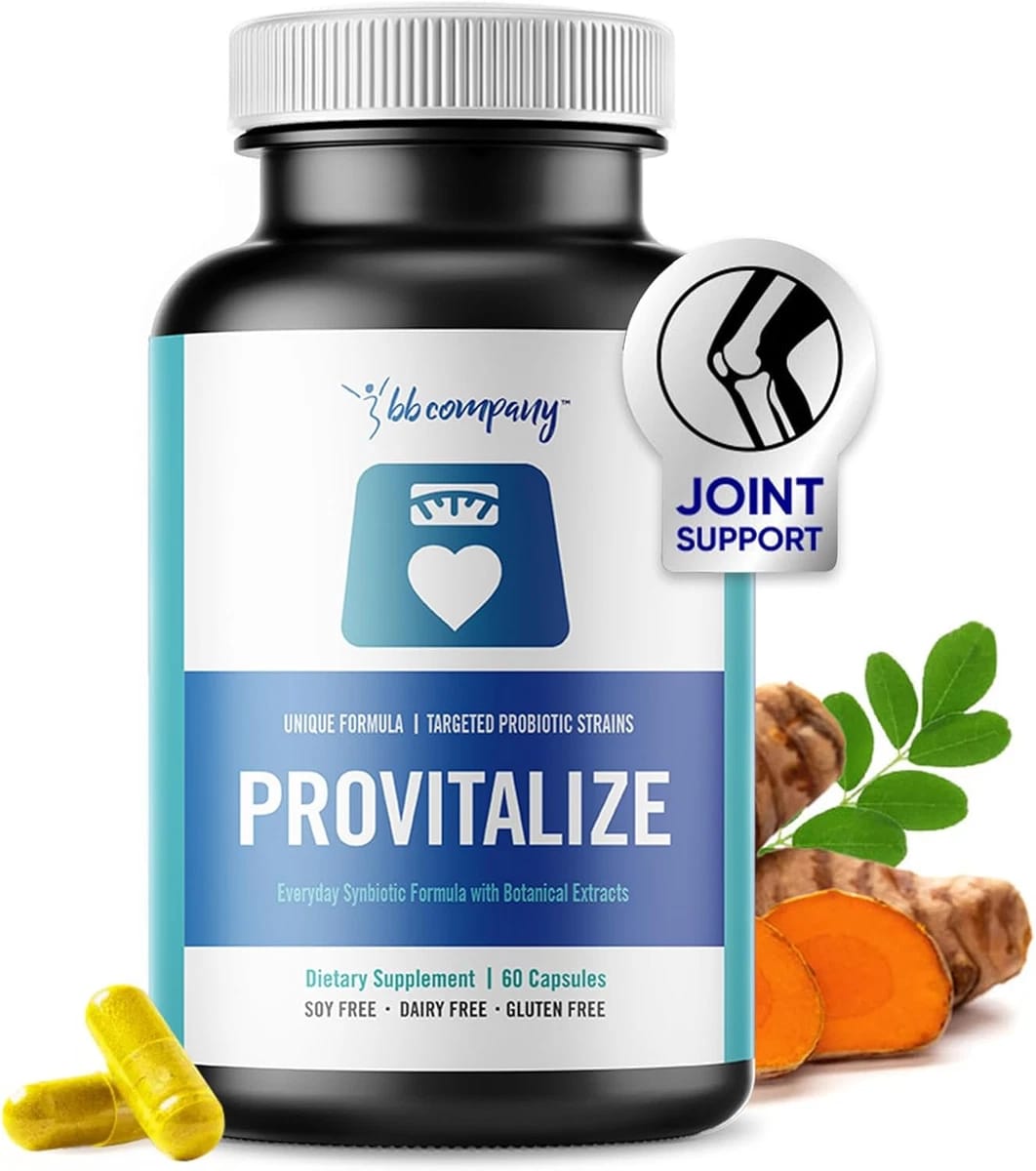 BB Company Provitalize Probiotic for Women – Digestive, Gut, Menopause & Joint Support – 60 Capsules