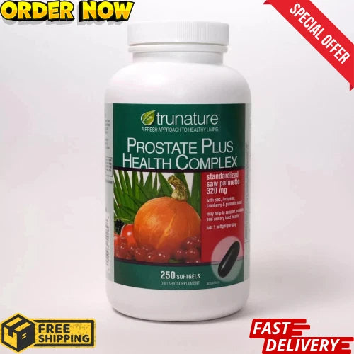 trunature Prostate Plus Health Complex 250 Softgels with Saw Palmetto