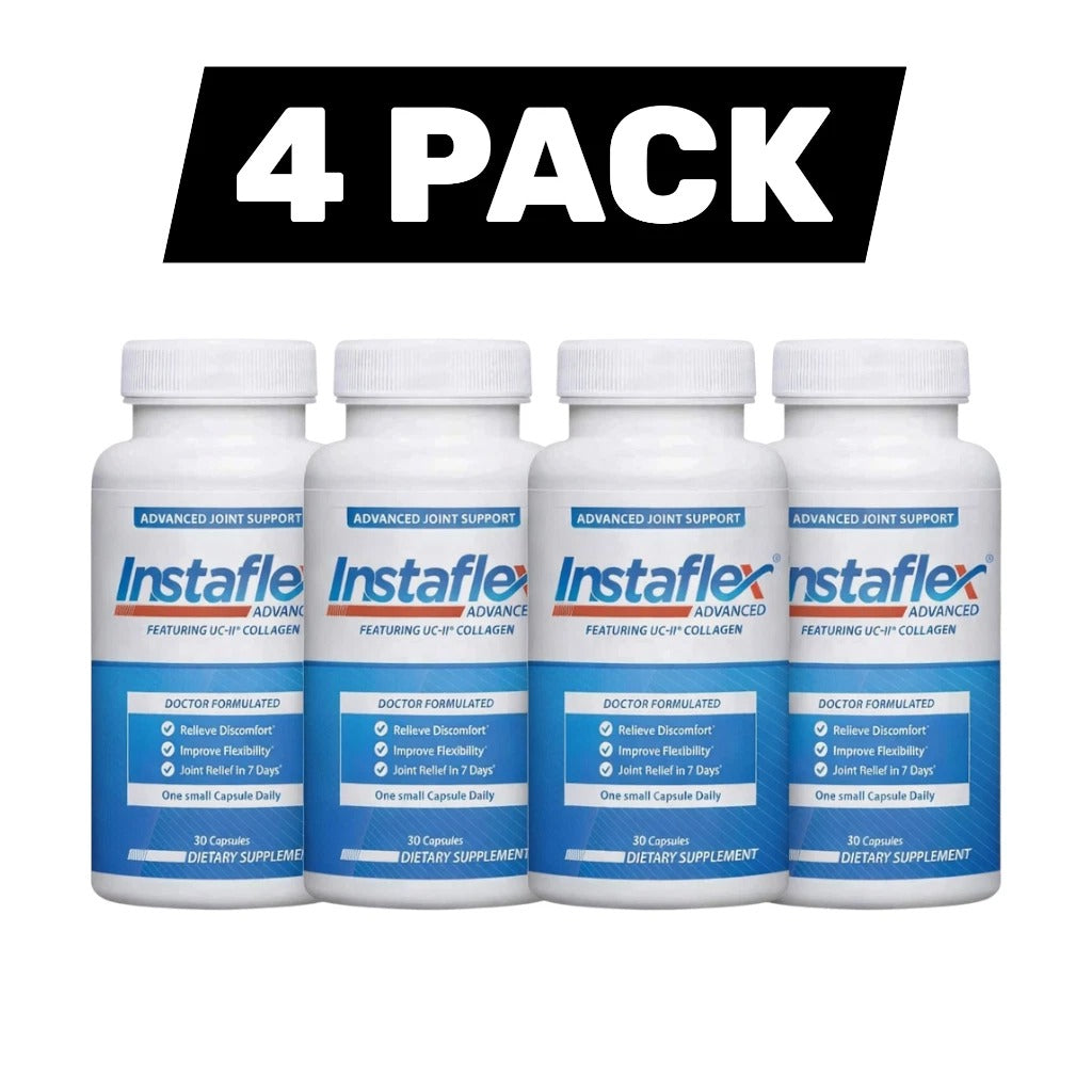 Pack of 4 Instaflex Advanced Joint Support – Doctor Formulated, 30 Capsules Each