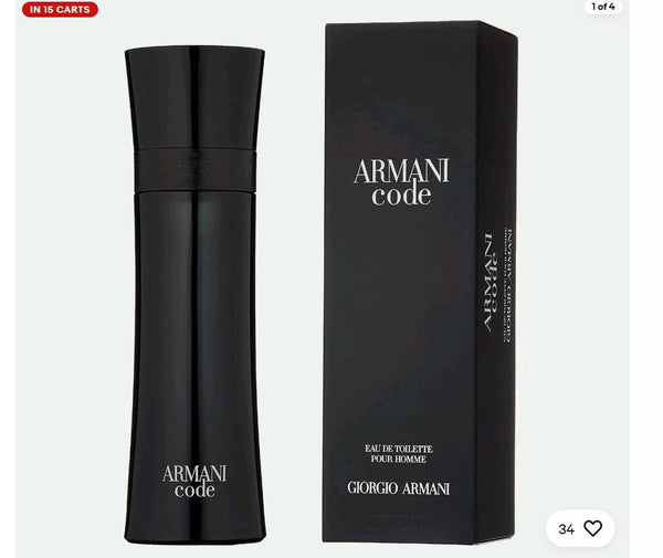 Armani Code for Men, Armani Code EDT, Giorgio Armani Armani Code, Armani Code 4.2 oz, Armani Code 125ml, men's Armani fragrance, men's Eau de Toilette, Armani perfume for men, Giorgio Armani perfume, Armani Code spray, sealed Armani Code, men's fragrance gift