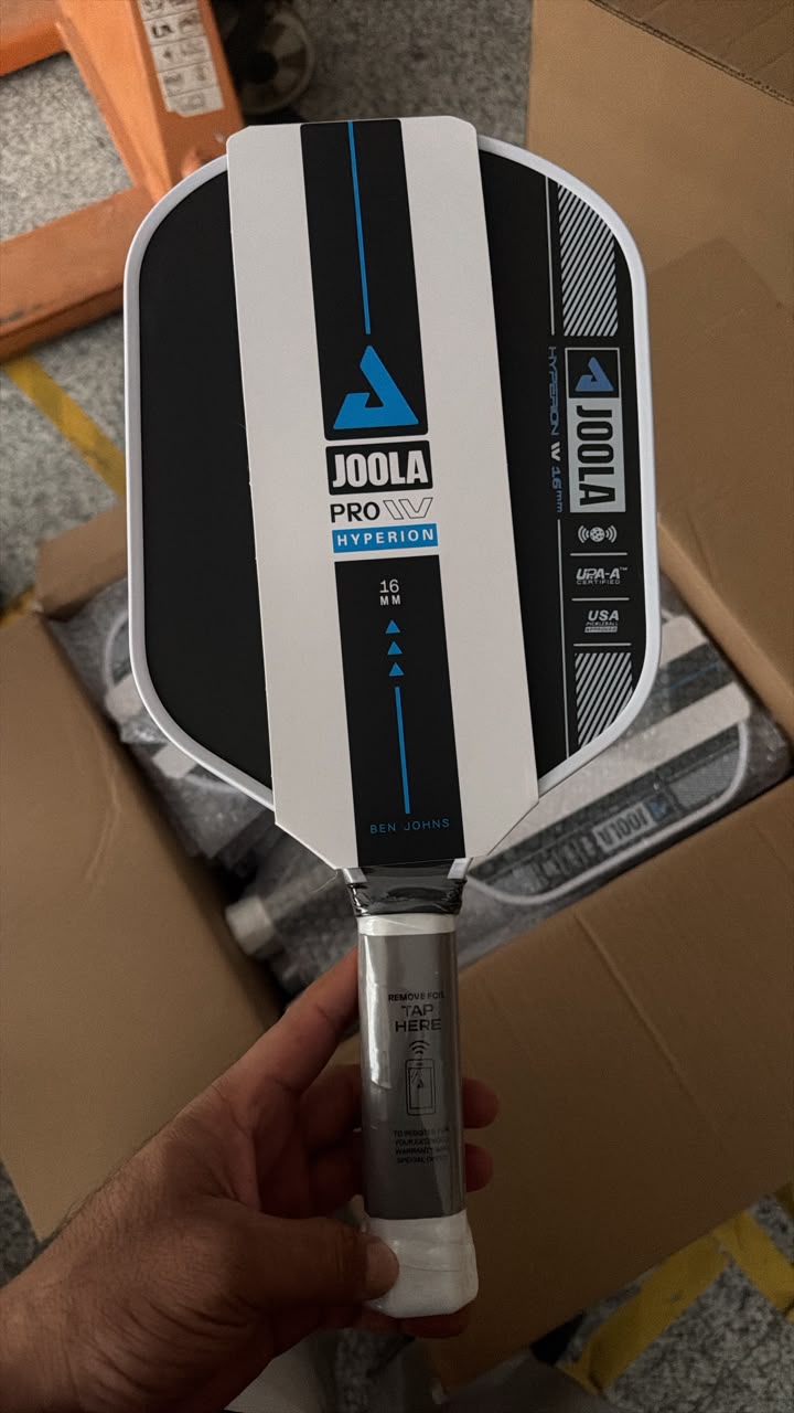 JOOLA Hyperion Pro IV 16mm, JOOLA pickleball paddle, Hyperion Pro IV paddle, Ben Johns pickleball paddle, 16mm pickleball paddle, carbon fiber pickleball paddle, professional pickleball paddle, USAP certified pickleball paddle, UPA-A pickleball paddle, premium pickleball paddle, elongated pickleball paddle, competitive pickleball paddle