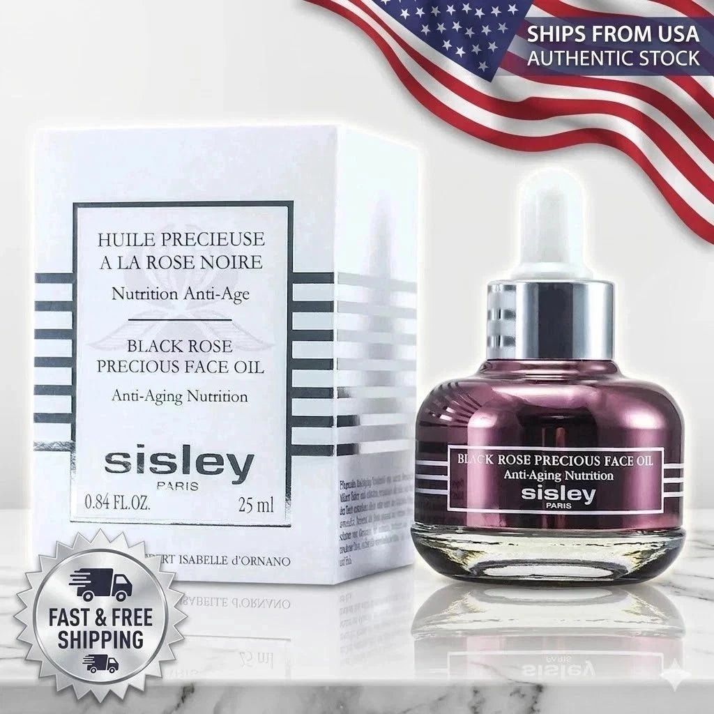 Sisley Black Rose Precious Face Oil, Sisley face oil, Black Rose face oil, Sisley anti aging oil, luxury facial oil, nourishing facial oil, face oil for dry skin, face oil for mature skin, anti aging skincare, Sisley
