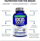 Focus Factor Adults Extra Strength Brain Supplement – 120 Tablets, 2 Pack