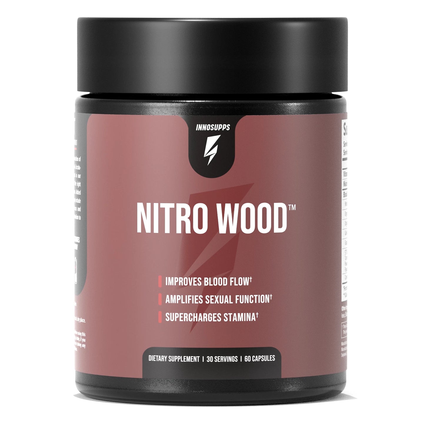 Inno Supps Nitro Wood Nitric Oxide & Blood Flow Support – 60 Vegetarian Capsules